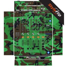 StyleFlip Skins Pioneer DJM-750 MK2 | Green Camo | Protective Decal | StyleFlip Skins