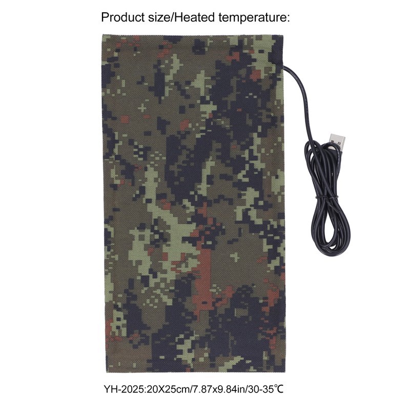 USB Electric Heating Pad 5V Carbon Fiber Heating Cloth Washable