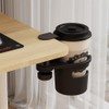 QUANTALY Drink Holder Desk Cup Holder 360 Degree Rotation Storage