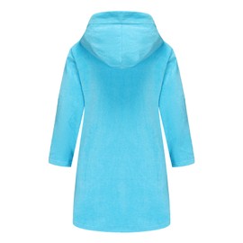 Fraprasty Boys Girls Hooded Robe Soft Touch Robe Kids Terry Cloth Cotton Spa Bathrobe Sleepwear Baby Blue 6-8 Years