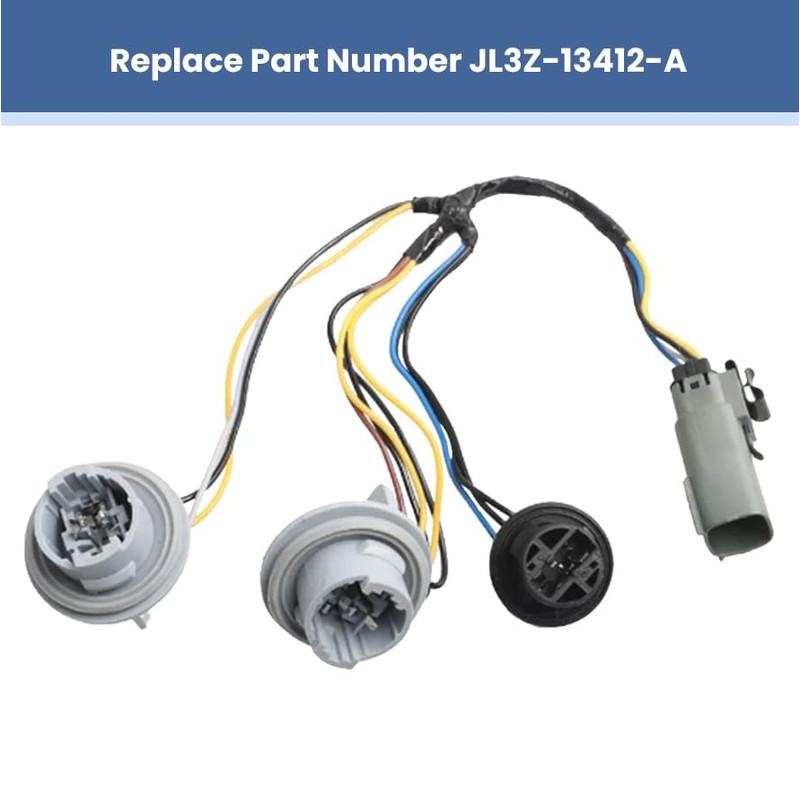 Tail Light Lamp Wiring Harness Socket Holder and Wire Compatible