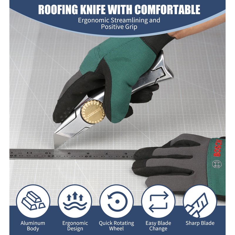 CUTTEREX Heavy Duty SharkKnife VinylKnife UtilityKnife Roofing Knife Delphin Dolphin