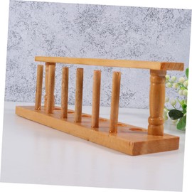 VILLFUL Wooden Test Tube Rack Holder Vents Lightweight Portable for School and Laboratory Supplies Acid-Resistant Corrosion-Resistant Test Stand for Insertion and Removal