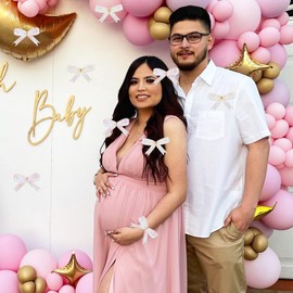 Cheerupp 4 Rolls Golden Moon Star Theme Ribbons, 20 Yards Craft Ribbons for Wreath Hair Bow Wrapping Gifts Packing, Galaxy Grosgrain Ribbons Gender Reveal Birthday Wedding Party Home Accessory Decor