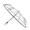 TopTie Clear Umbrella Compact 10 Ribs for Windproof Auto Open