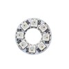 WS2812B RGB Full Colour LED Ring Modules, DC 5V, Black/White