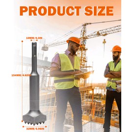 SDS Plus Chisel SDS PLUS Electric Hammer Chisel SDS Drill Demolition Bushing Tool Bit, 40cr Electric Flower Hammer Drill Bit with Square Head for Stone Slabs/Bridges/Wall/Granite