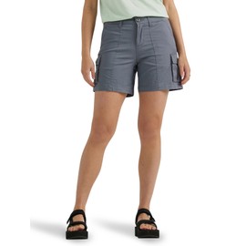 Lee Women's Ultra Lux Comfort with Flex-to-Go Cargo Short, Tech Gray, 4