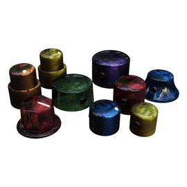 Xentric Guitars - Autumn Pearl Series Resin Guitar Knobs (1/4" Dome Knob, Purple)