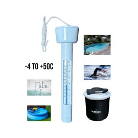 Floating Water Thermometer - Effortless Temperature Reading for Pools, Ice Baths, Spas, Swimming and Hot Tubs