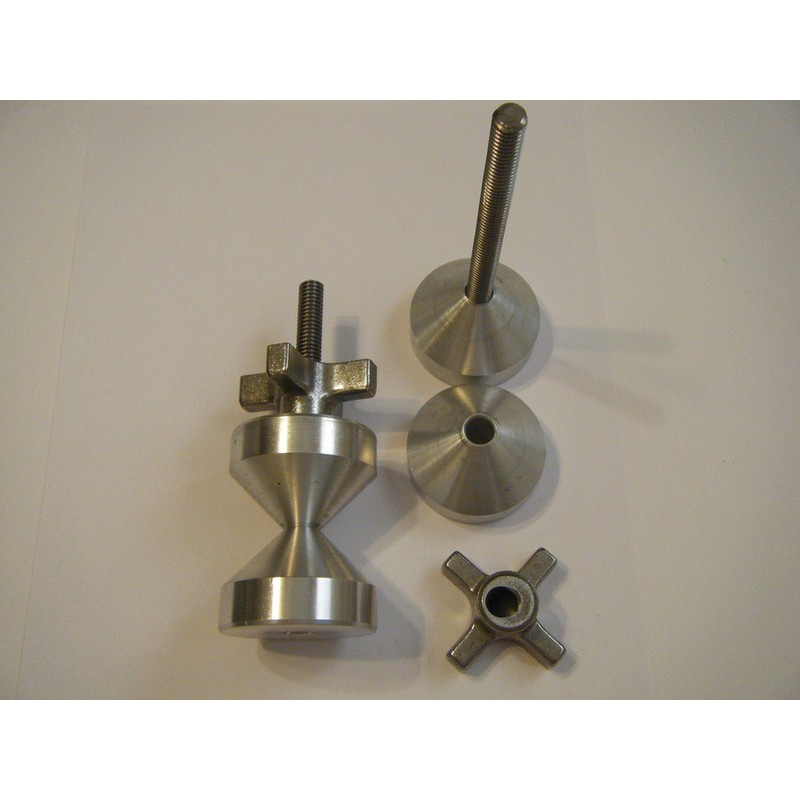 2" Alum. Two Hole Pins with Quick Knobs