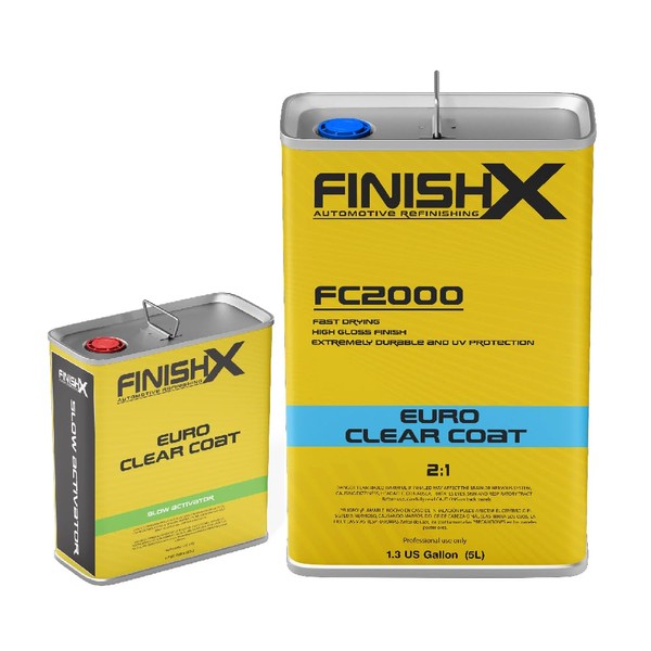 FinishX FC2000 2:1 Euro HS Automotive Clear Coat Kit 7.5