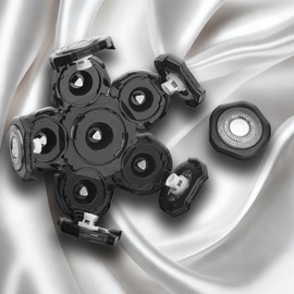 Head Shaver for Bald Men, Ruixin 6 in 1 Bald Head Shavers for Men Cordless, Waterproof Wet Dry Magnetic 6D Electric Razor Mens Electric Shavers for Head Face, with 3 brush.（3 Pack）