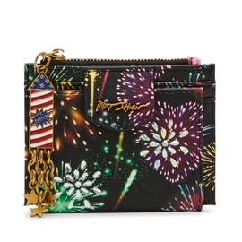 Betsey Johnson Women's Spark Joy Bifold Wallet, Black Multi, One Size