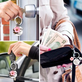 UMILKI Pack of 2 Key Chains Best Friend, Gifts for Boyfriend, Friendship, Birthday Gift with Engraving for Sisters, Inspirational Keyring, Friendship Gifts with Gift Box, Silvery