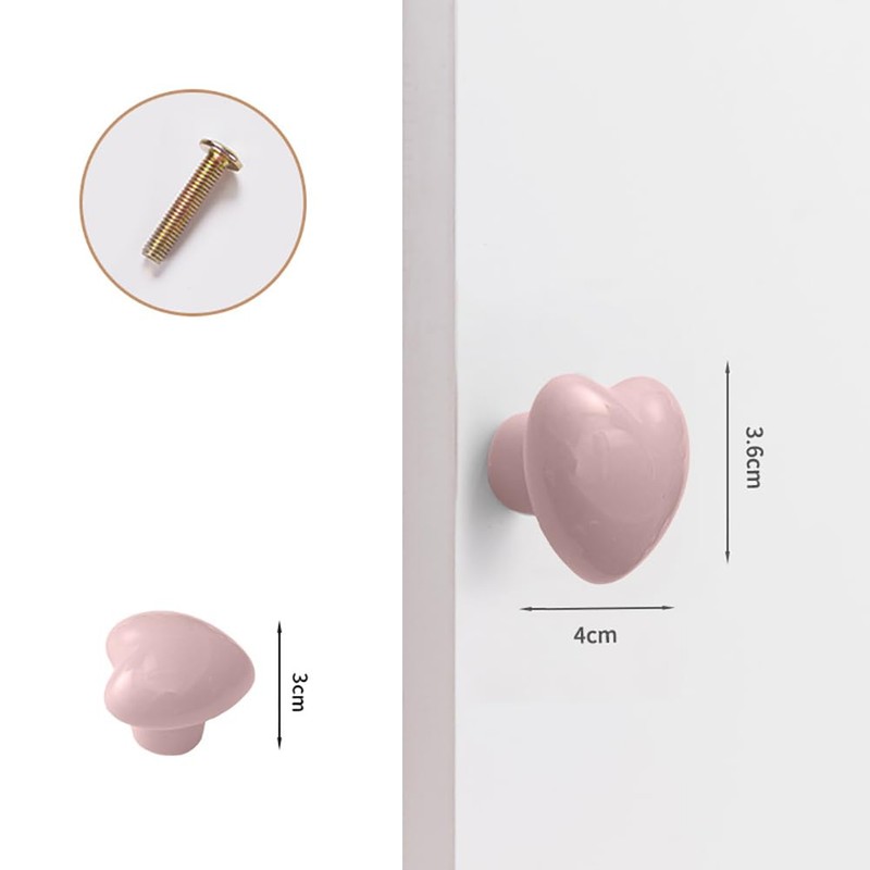 FSSTUD 2 Pcs Seashell Cabinet Knobs Ceramic Dresser Knobs Drawer