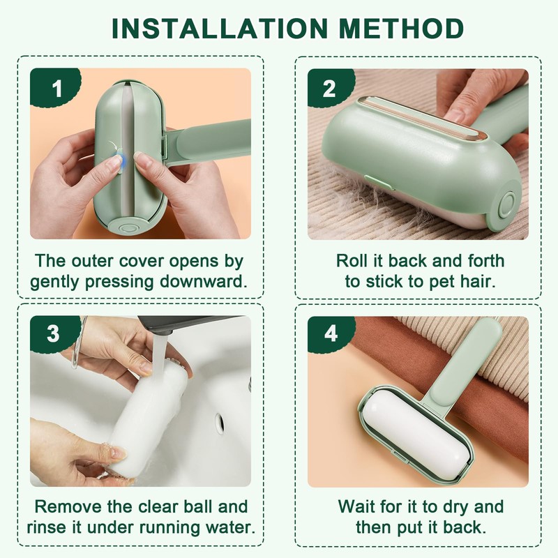 Reusable Lint Rollers (Black)