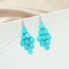 Xalroco Boho Colorful Sea Shell Teardrop Earrings Long Layered Rhombic
