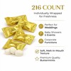 220ct Gold Wrapped Buttermints – Individually Wrapped Butter Mints Bulk