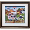 Charles Wysocki "So Proudly We Hail" New CUSTOM FRAMED Art