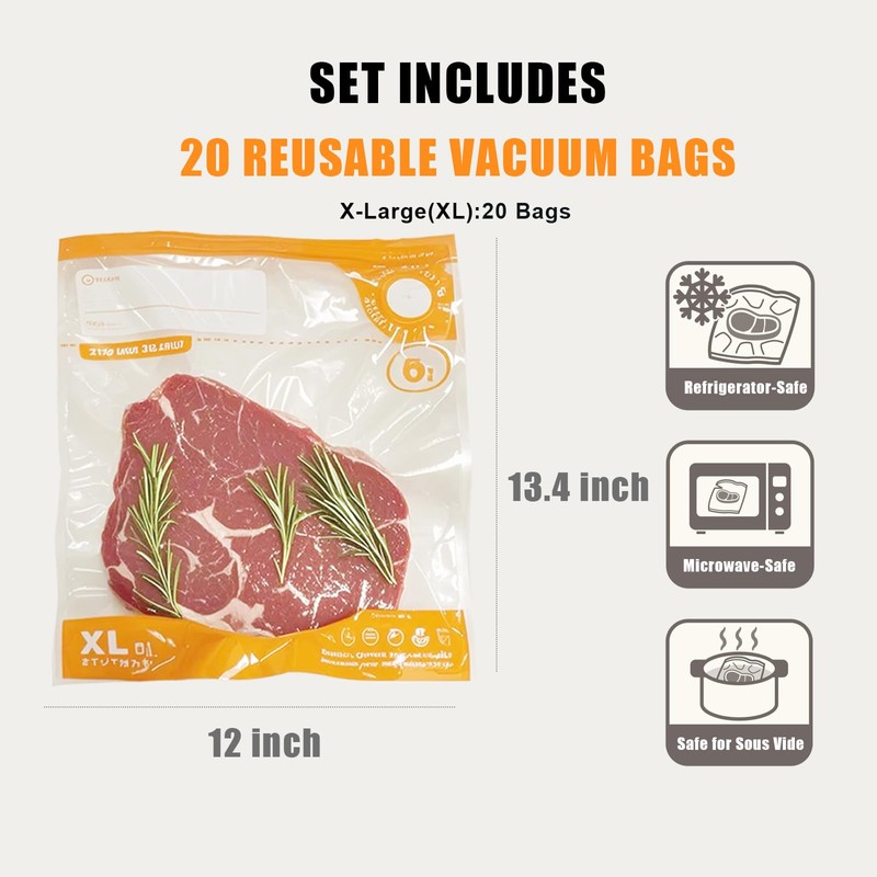 20 X-Large Bags(12x13.4）