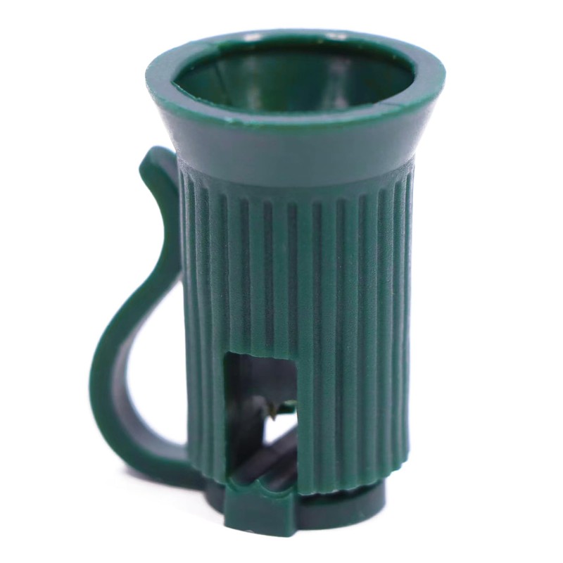 Encoidoz 100PCS C7 E12 Replacement Bulb Sockets, C7 Green Socket