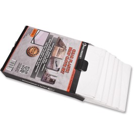 ROLLINGDOG 6 Pack Painter Plastic Drop Cloths - Plastic Dust Sheets for Decorating Clear Plastic Painting Sheet Covers Set 12 x 9ft (3.66 x 2.74m)