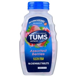 TUMS Extra Strength 750, Berries, 96 Tablets