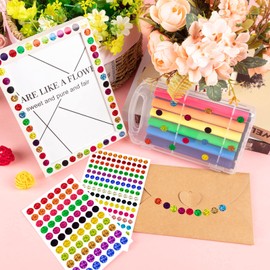 5060 PCS Color Labels Shiny Sparkle Circle Dot Stickers