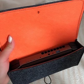 Voikoli Protective Case Laptop Sleeve Bag Compatible with ASUS ROG Ally 7" 120Hz Gaming Handheld (Black Orange)