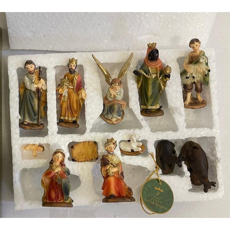 Paben Complete Nativity Scene Collection - 7cm Figures - 11