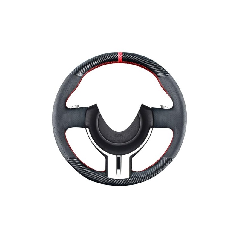 Carkooler DIY Stitching Carbon Fiber Steering Wheel Cover for Toyota