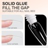 AILLSA Solid Gel Nail Glue for Nail Tips Strong Nail