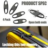 Zipper Clips Anti Theft Double Opening Zipper Pull Replacement Removable