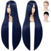 CaseEden 6161 Premium Cosplay Wig, Smooth, Long Hair, 39.4 inches
