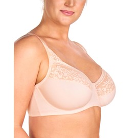HSIA Minimizer Bras for Women, Full Coverage Lace Bra Unlined Underwire Plus Size Bras for Heavy Breast