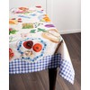 Maison d' Hermine Tablecloth 100% Cotton 140cmx180cm Washable Square Table