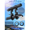 Airiar AR-H4-3-BLACK (Long/Black) Bicycle Bracket Handle Bar Extension Bar Clamp