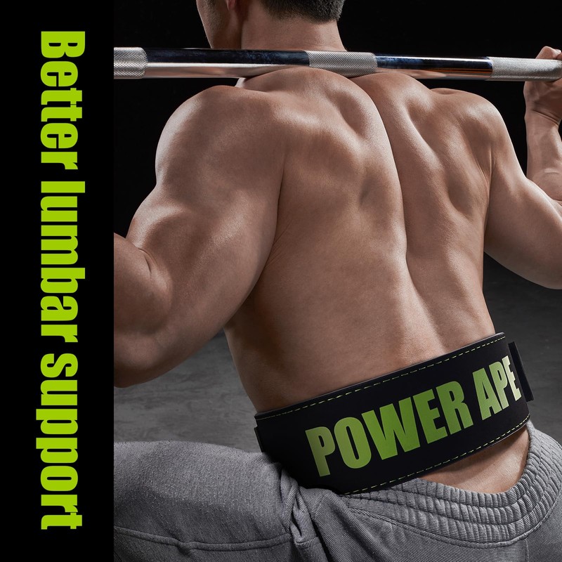 Power Ape Self-Locking Weightlifting Belt for Bodybuilding, Powerlifting, Cross Training