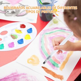 UOUOU brochas de Acuarela,Pincel de Agua 13Piezas，Pinceles Acuarela de Pintura para Acuarela Puntas Caligrafía Arts，Pinceles de Agua Recargables