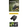 GOYOJO 3D 1080P 4K Night Vision Binoculars Infrared Head Mounted