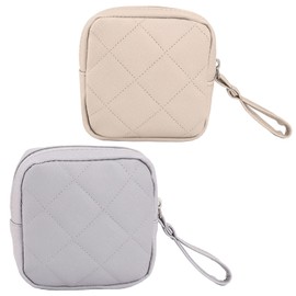 2PCS Sanitary Napkin Storage Bag,Period Pouch Tampon Bag Tampon Holder for Purse Period Pads Portable Period Kit Bag for Girls Women Multifunctional Pouch Small Change Bag Tampons Bulk Hygiene Bag