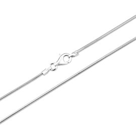 16" Sterling Silver Snake Chain - 16 inch Silver snake chain - 41cm x 1mm thick. Gift boxed 8514/16