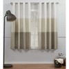Exclusive Home Chateau Striped Faux Silk Grommet Top Curtain Panel
