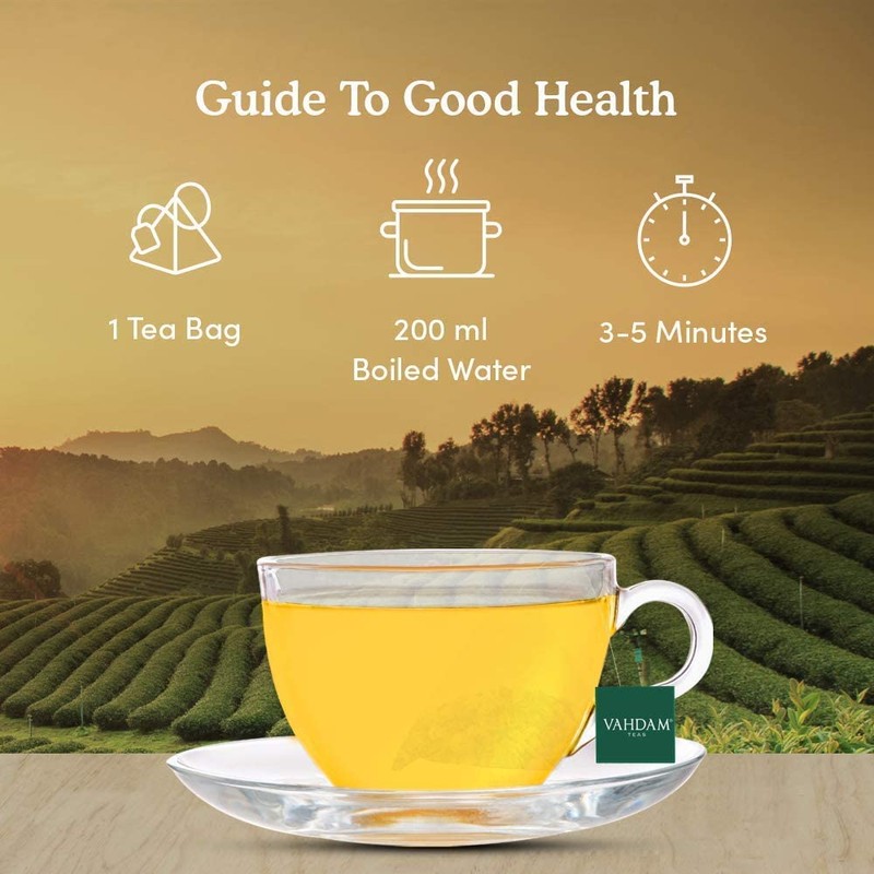 VAHDAM, Organic Turmeric Ginger Herbal Tea (100 Tea Bags) |