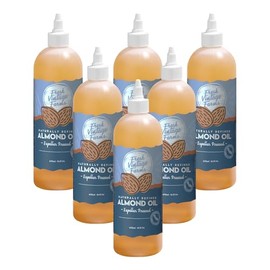 Fresh Vintage Farms, Almond Oil 16oz (6 Pack), Refined, California Grown, Great for Cooking, Baking, Grilling, Dipping, & Salads