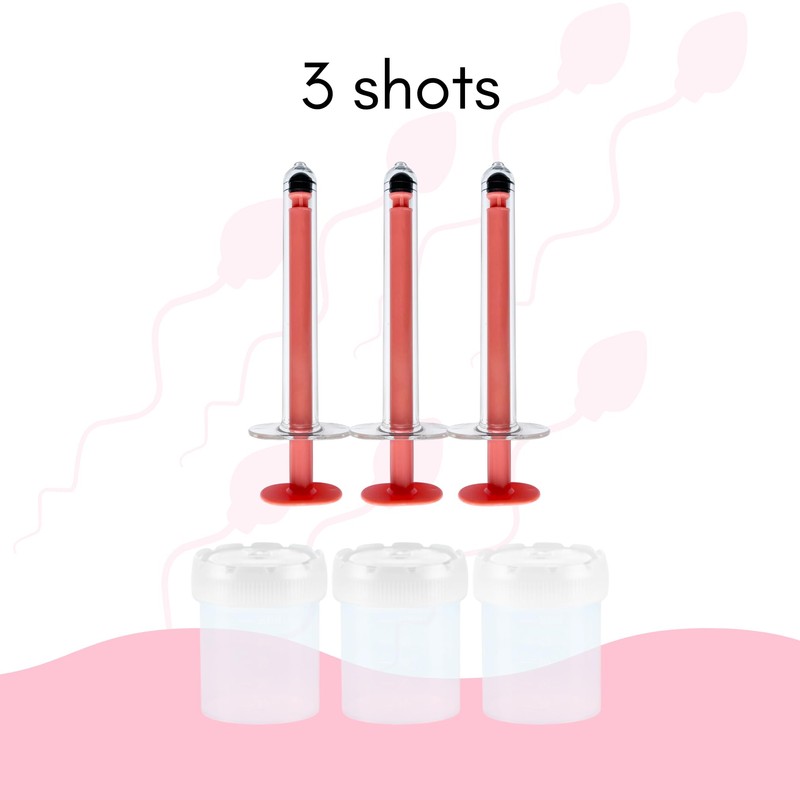 At-Home Inseminmation Kit, 3 liquid dispensers, 3 specimen cups, Liquid