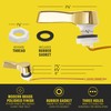 Qualihome Front Mount Toilet Handle, Universal Toilet Flush Handle, Elegant