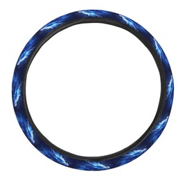 Neukim Blue Dragon Car Steering Wheel Cover Auto Steering Wheel Protector Anti-Slip Elasticity and Breathable Car Accessories Universal 15 Inch for Cars SUV Sedan Vans Trucks