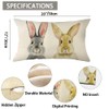 Ogiselestyle Welcome Easter Bunny Throw Pillow Cover, 12 x 20